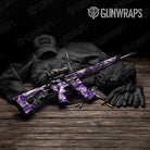 Sharp Purple Tiger Camo AR 15 Gun Skin Vinyl Wrap