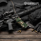 Sharp Woodland Camo AR 15 Mag & Mag Well Gun Skin Vinyl Wrap