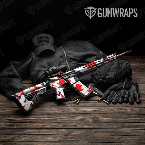 Shattered Camo AR-15 Gun Skin Vinyl Wraps