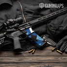 Shattered Baby Blue Camo AR 15 Mag & Mag Well Gun Skin Vinyl Wrap