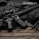 Shattered Midnight Camo AR 15 Mag Well Gun Skin Vinyl Wrap