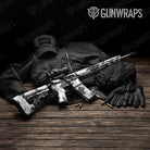 Shattered Snow Camo AR 15 Gun Skin Vinyl Wrap