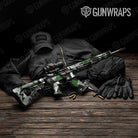 Shattered Green Tiger Camo AR 15 Gun Skin Vinyl Wrap