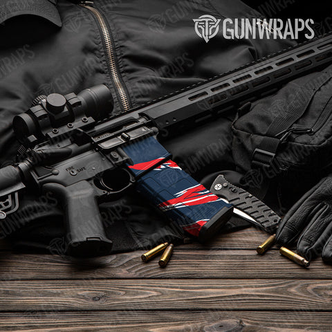 Shredded AR-15 Mag & Mag Well Gun Skin Vinyl Wraps