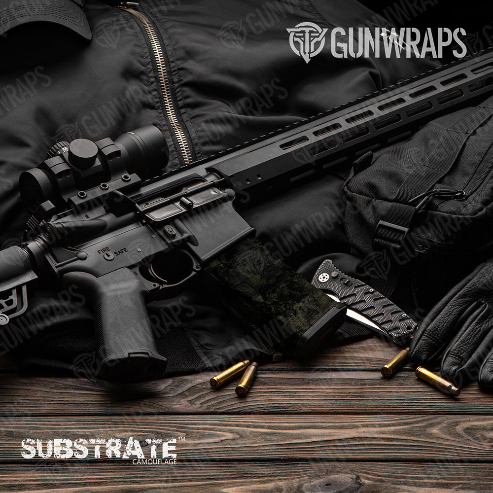AR 15 Mag Substrate Shadow-Op Camo Gun Skin Vinyl Wrap Film