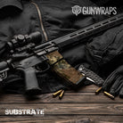AR 15 Mag & Mag Well Substrate Spoor Camo Gun Skin Vinyl Wrap Film