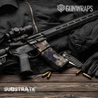 AR 15 Mag & Mag Well Substrate Saigon Camo Gun Skin Vinyl Wrap Film