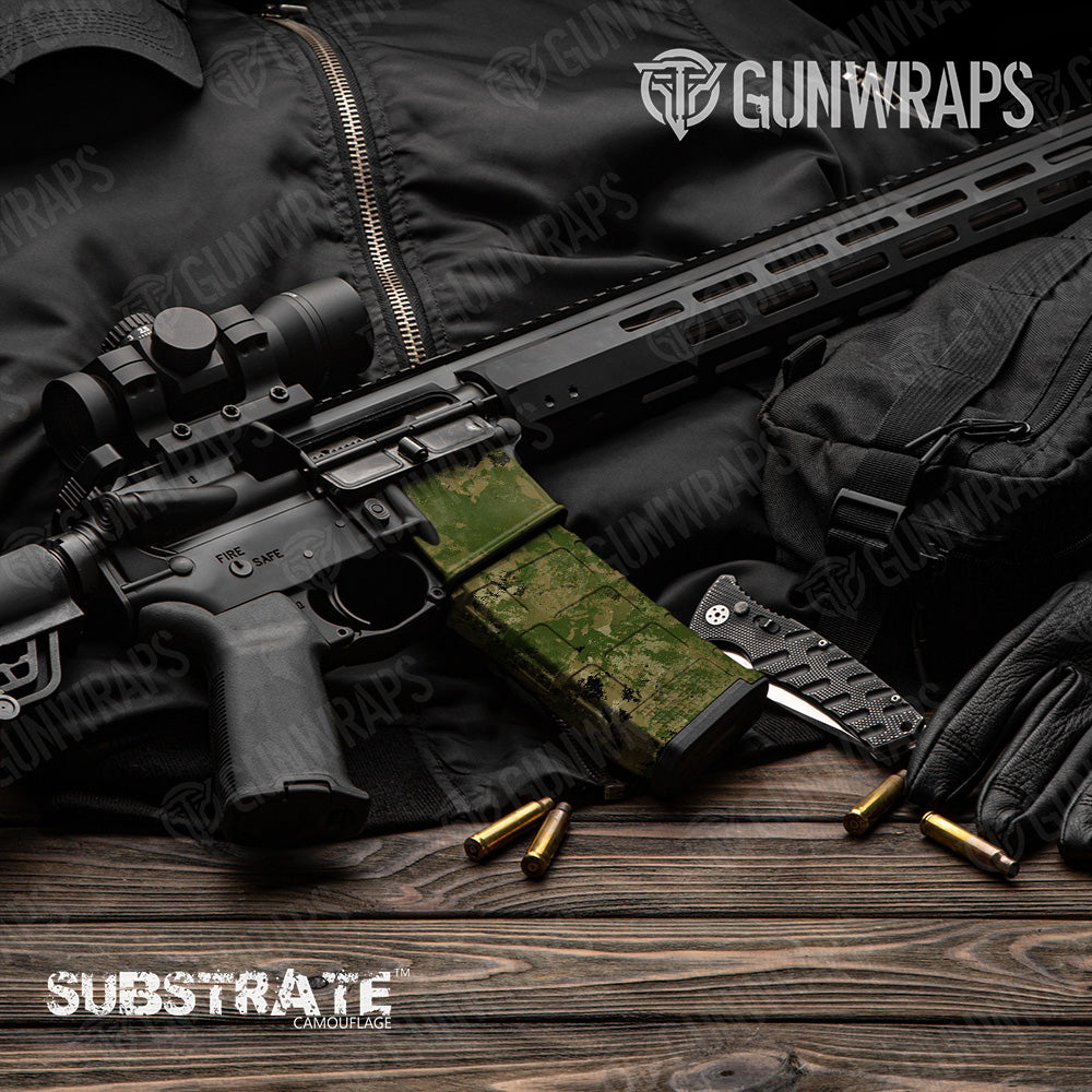 AR 15 Mag & Mag Well Substrate SPEC-WAR Camo Gun Skin Vinyl Wrap Film