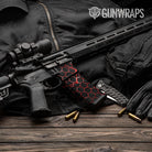 Vivid Hex Red AR 15 Mag & Mag Well Gun Skin Vinyl Wrap