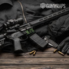 AR 15 Mag Well Engaged Green Gun Skin Vinyl Wrap