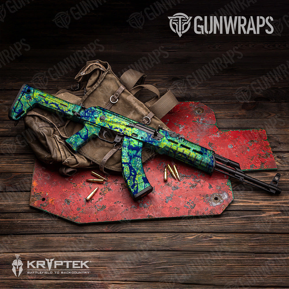 AK 47 Kryptek Obskura MahiMahi Camo Gun Skin Vinyl Wrap