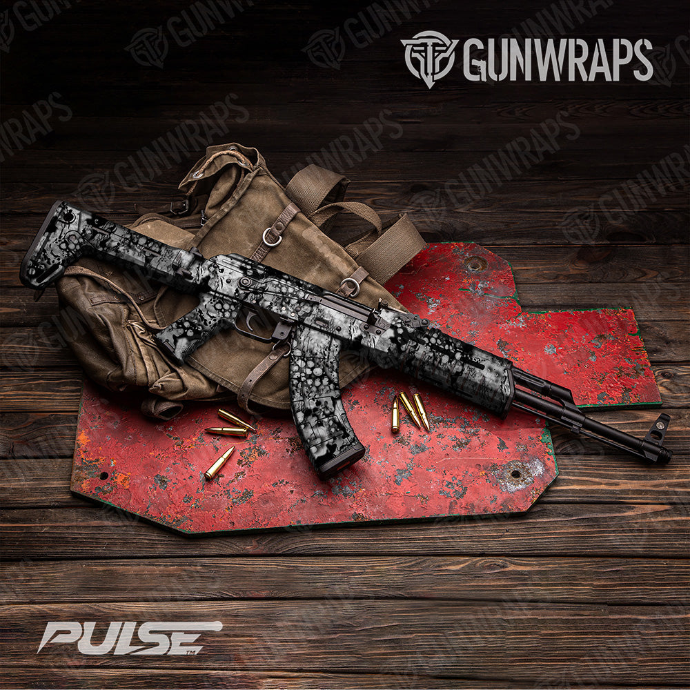 AK 47 Pulse Blizzard Camo Gun Skin Vinyl Wrap