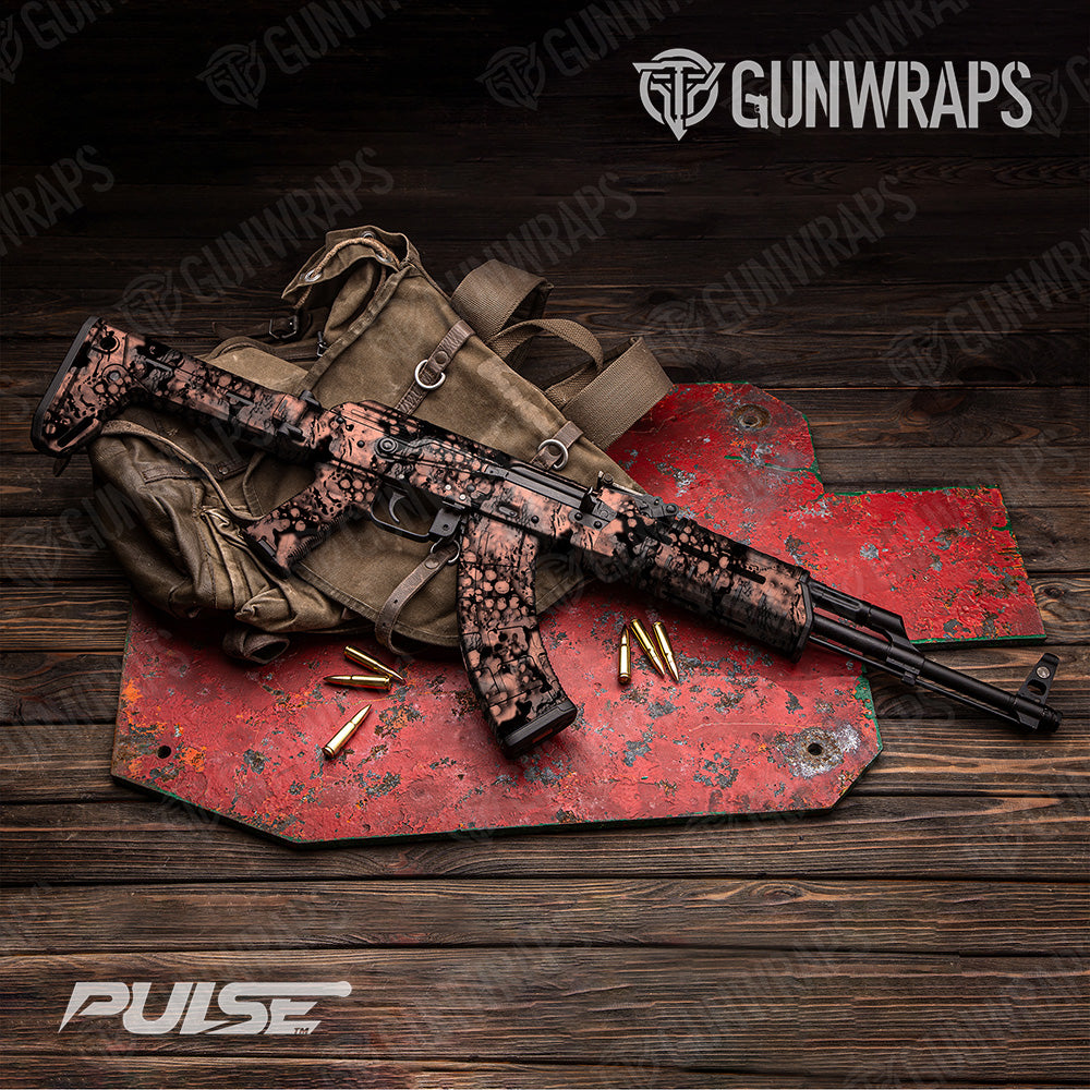 AK 47 Pulse Coral Camo Gun Skin Vinyl Wrap