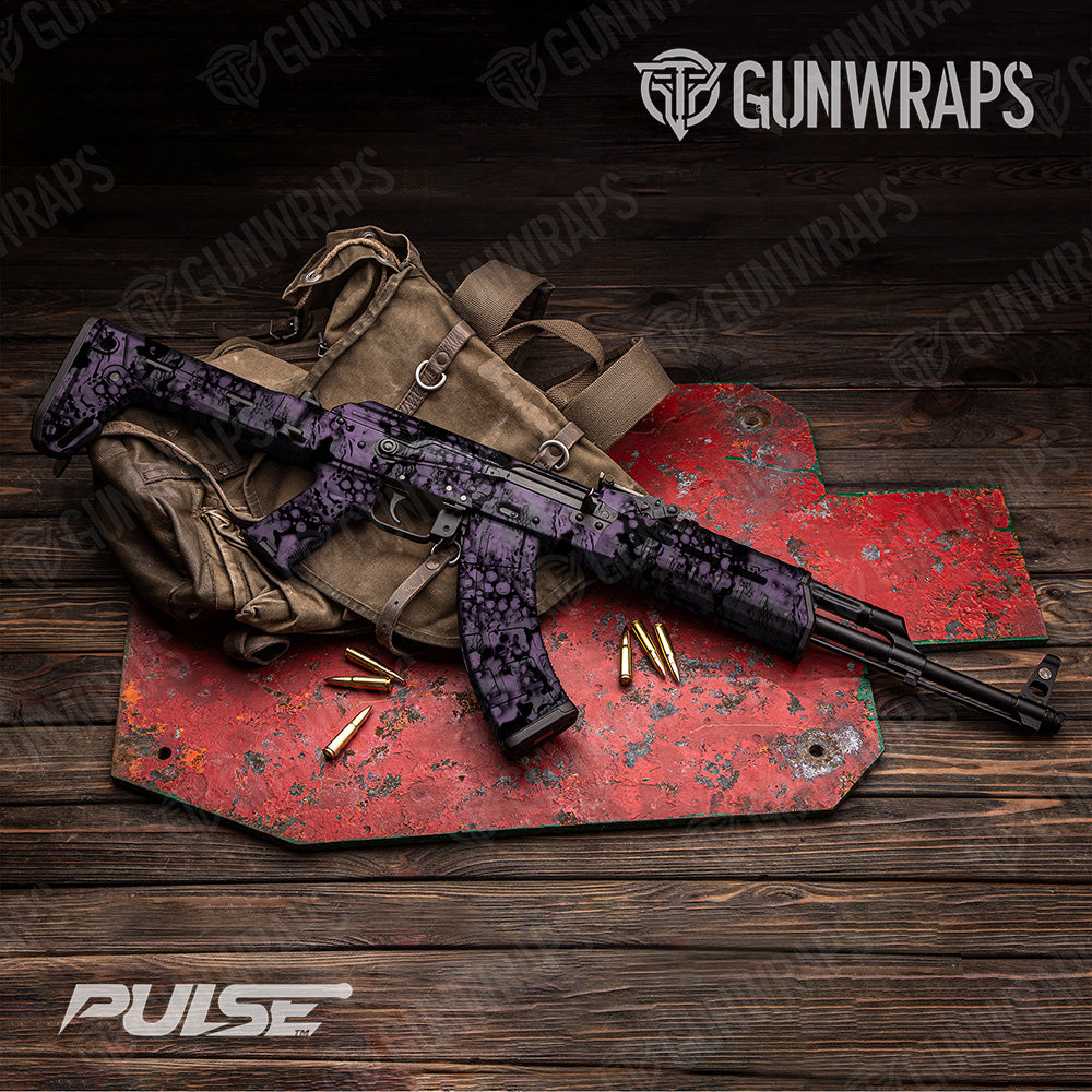 AK 47 Pulse Galaxy Camo Gun Skin Vinyl Wrap