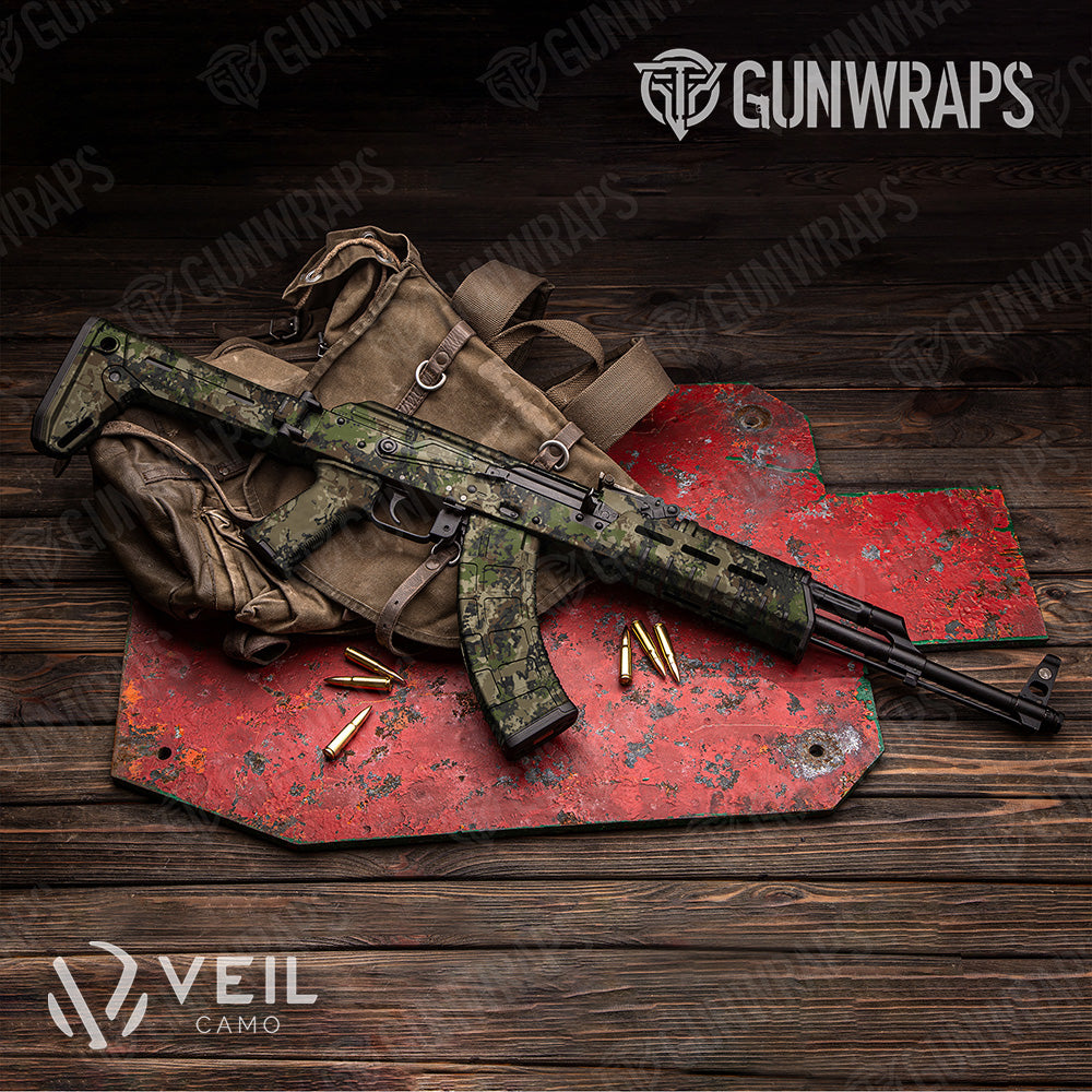 AK 47 Veil Summit Camo Gun Skin Vinyl Wrap