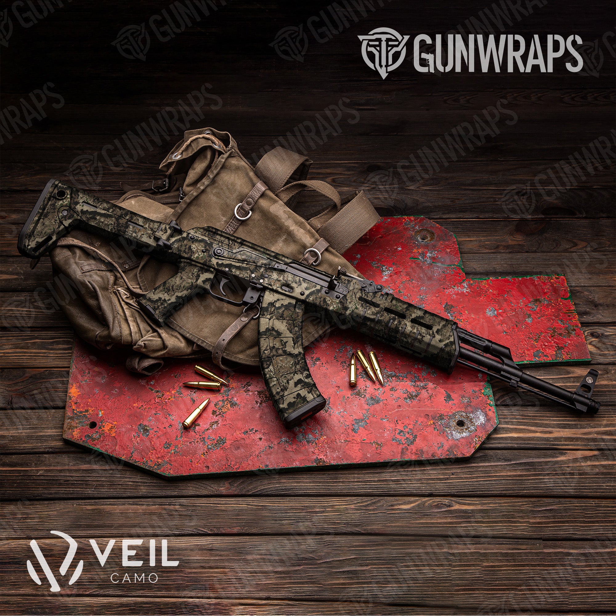 AK 47 Veil Whitetail Camo Gun Skin Vinyl Wrap