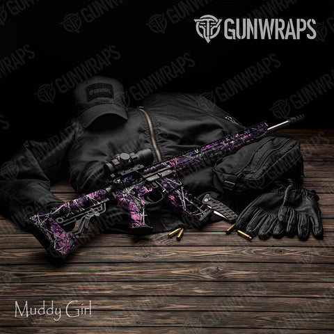 Muddy Girl Camo AR-15 Gun Skin Vinyl Wraps