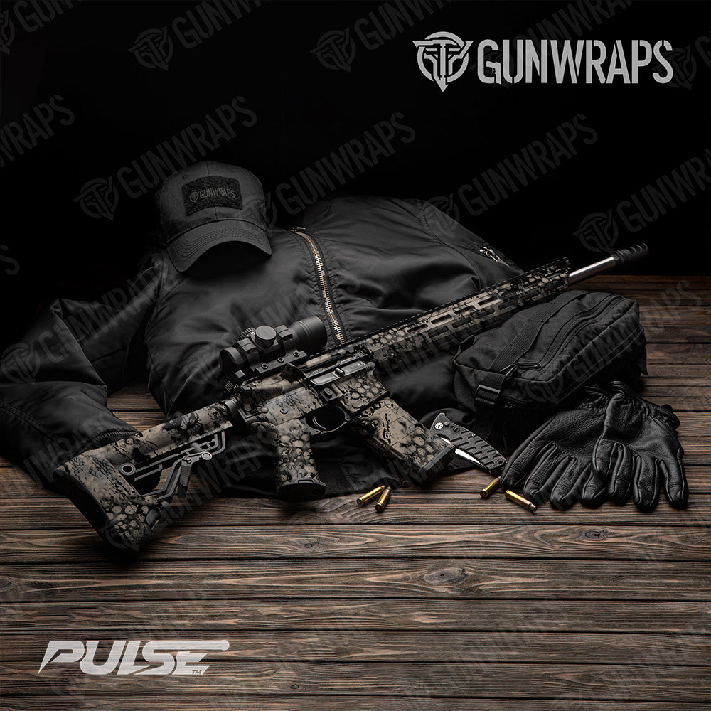 AR 15 Pulse Apocalyptic Camo Gun Skin Vinyl Wrap