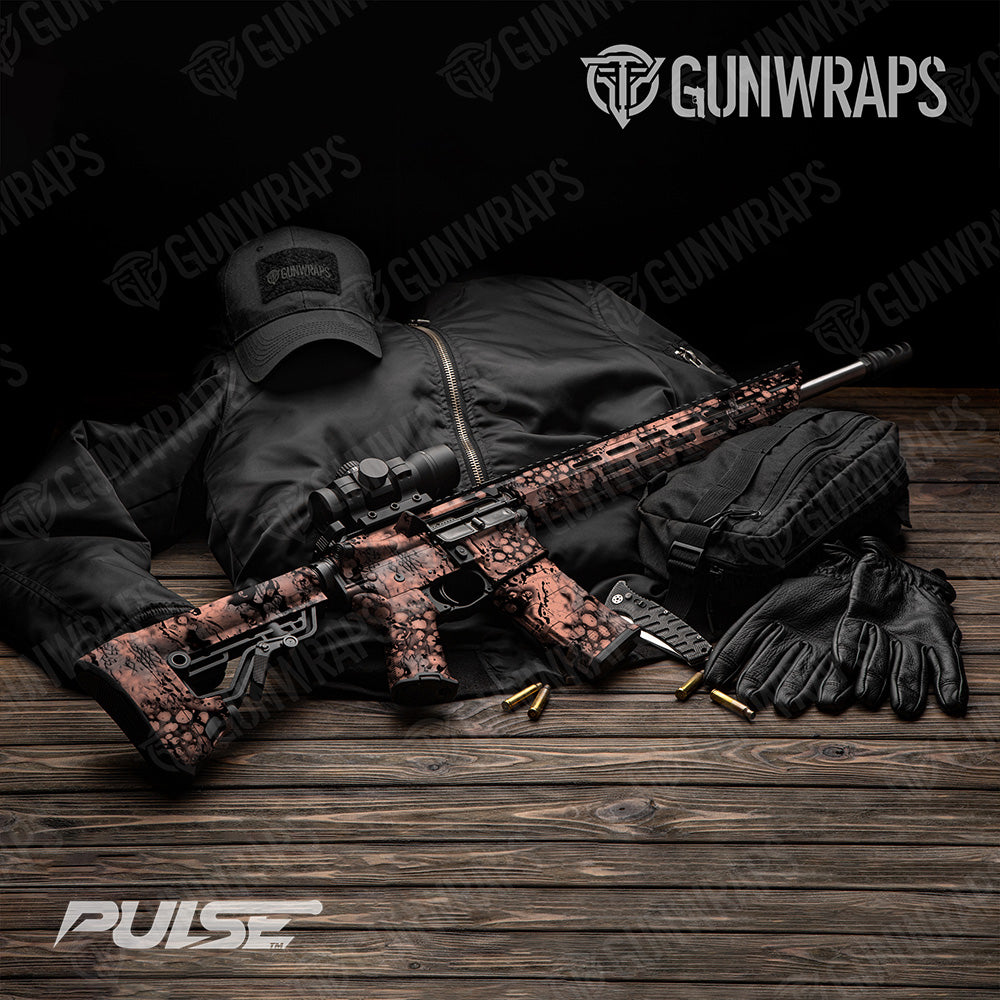 AR 15 Pulse Coral Camo Gun Skin Vinyl Wrap