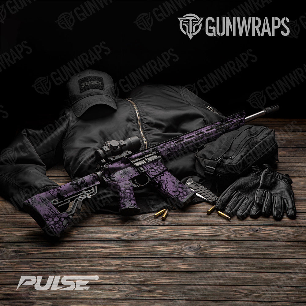 AR 15 Pulse Galaxy Camo Gun Skin Vinyl Wrap