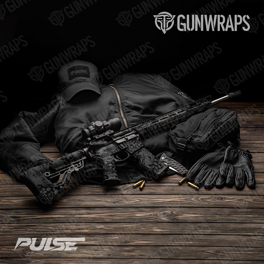 AR 15 Pulse Midnight Camo Gun Skin Vinyl Wrap