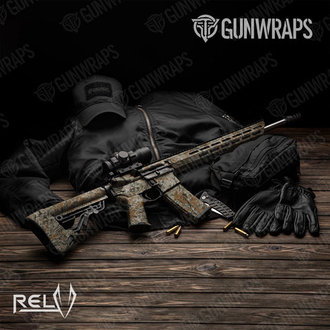 RELV Camo AR-15 Gun Skin Vinyl Wraps