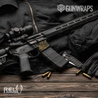 AR 15 Mag Well RELV Harvester Camo Gun Skin Vinyl Wrap Film