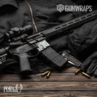 AR 15 Mag Well RELV Timber Wolf Camo Gun Skin Vinyl Wrap Film