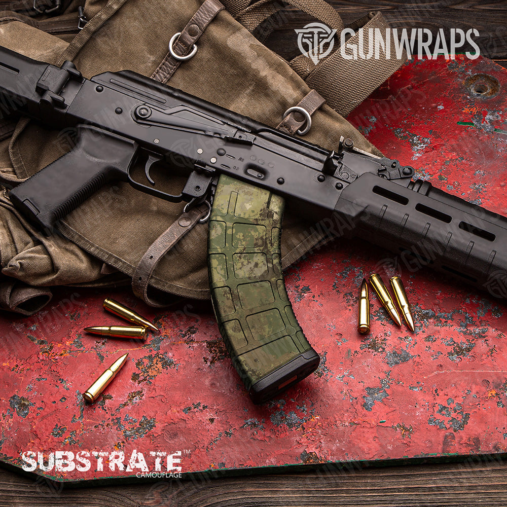 AK 47 Mag Substrate Sedona Camo Gun Skin Vinyl Wrap Film