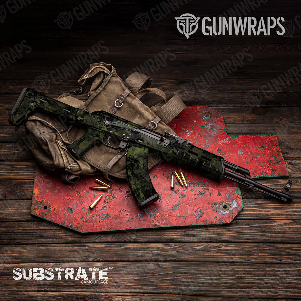 AK 47 Substrate Spec-Op Camo Gun Skin Vinyl Wrap Film