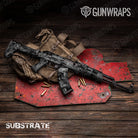 AK 47 Substrate Steel Camo Gun Skin Vinyl Wrap Film