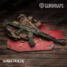 AK 47 Substrate Stockholm Camo Gun Skin Vinyl Wrap Film