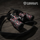 Classic Red Tiger Camo Binocular Gear Skin Vinyl Wrap