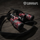 Digital Red Tiger Camo Binocular Gear Skin Vinyl Wrap