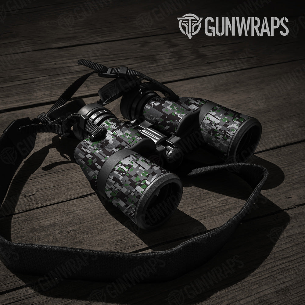 Digital Urban Green Camo Binocular Gear Skin Vinyl Wrap