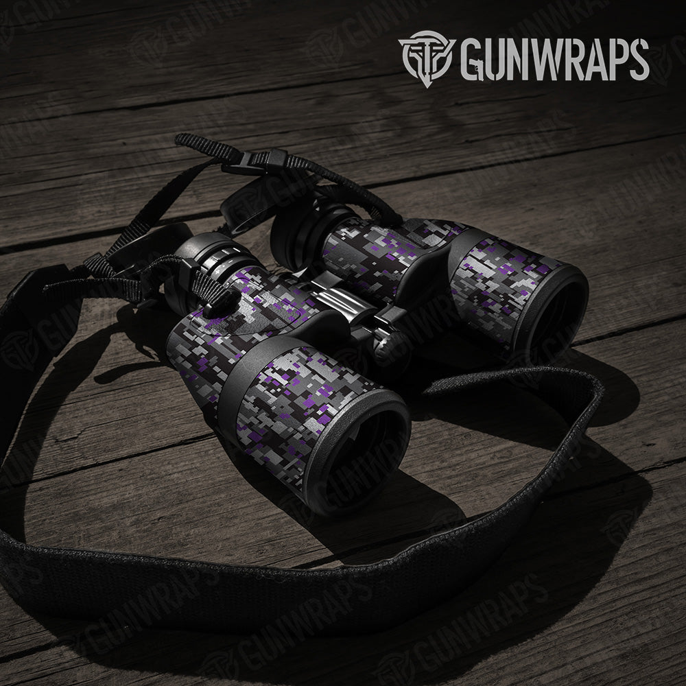 Digital Urban Purple Camo Binocular Gear Skin Vinyl Wrap