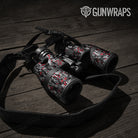 Digital Urban Red Camo Binocular Gear Skin Vinyl Wrap