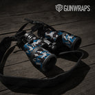 Erratic Blue Tiger Camo Binocular Gear Skin Vinyl Wrap