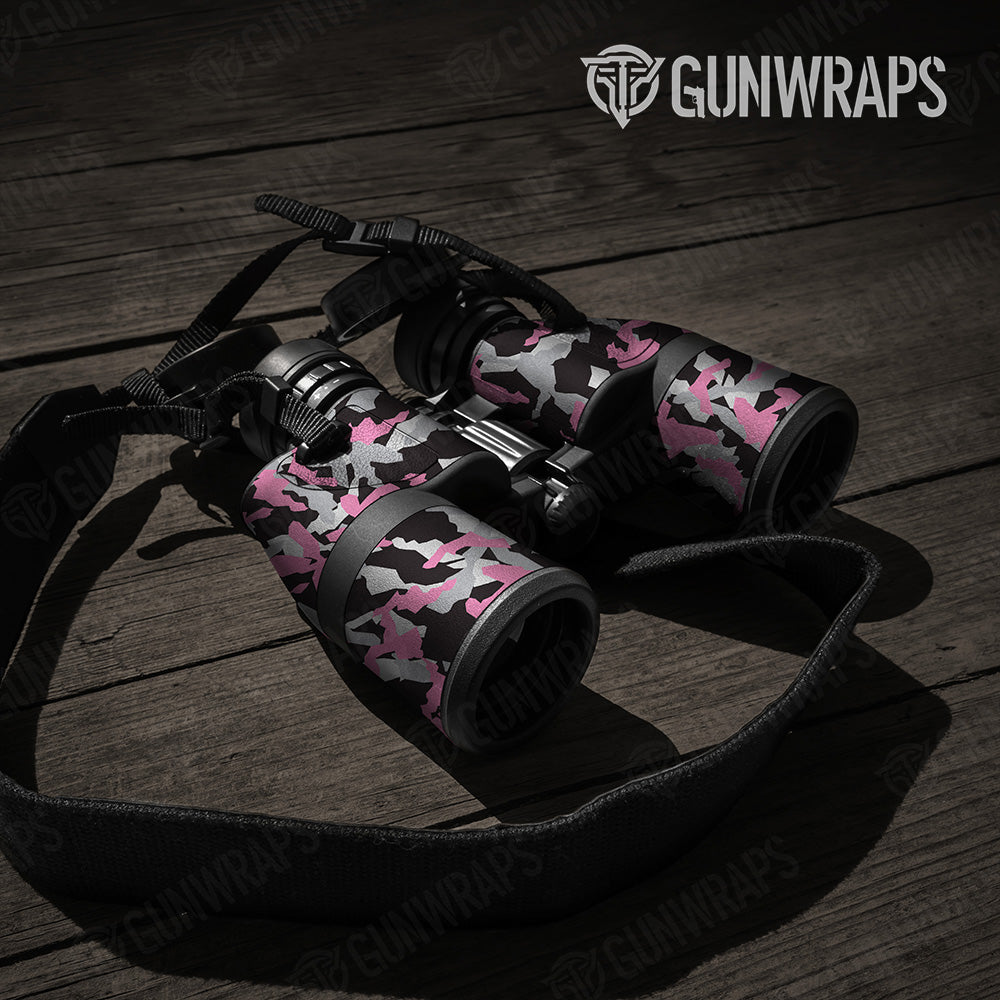 Erratic Pink Tiger Camo Binocular Gear Skin Vinyl Wrap