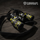 Erratic Yellow Tiger Camo Binocular Gear Skin Vinyl Wrap