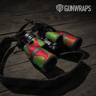Paint Splatter Green Binocular Gear Skin Vinyl Wrap