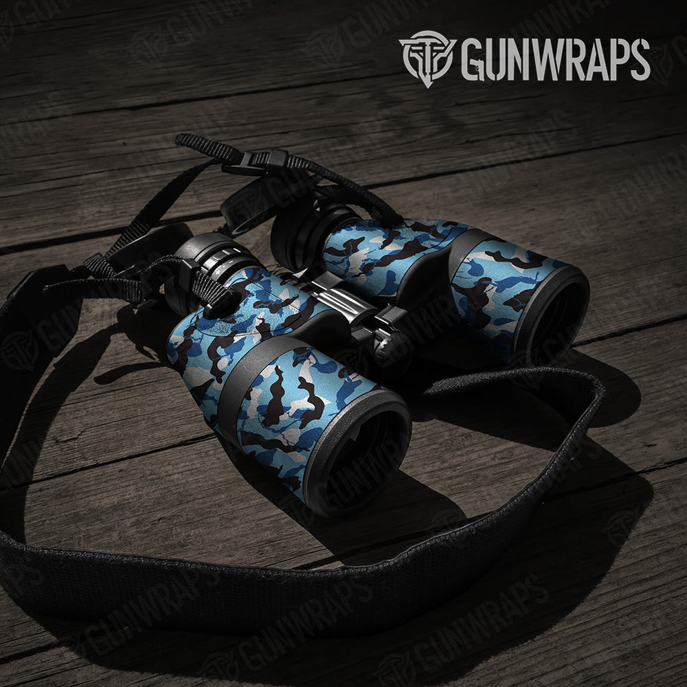 Ragged Baby Blue Camo Binocular Gear Skin Vinyl Wrap