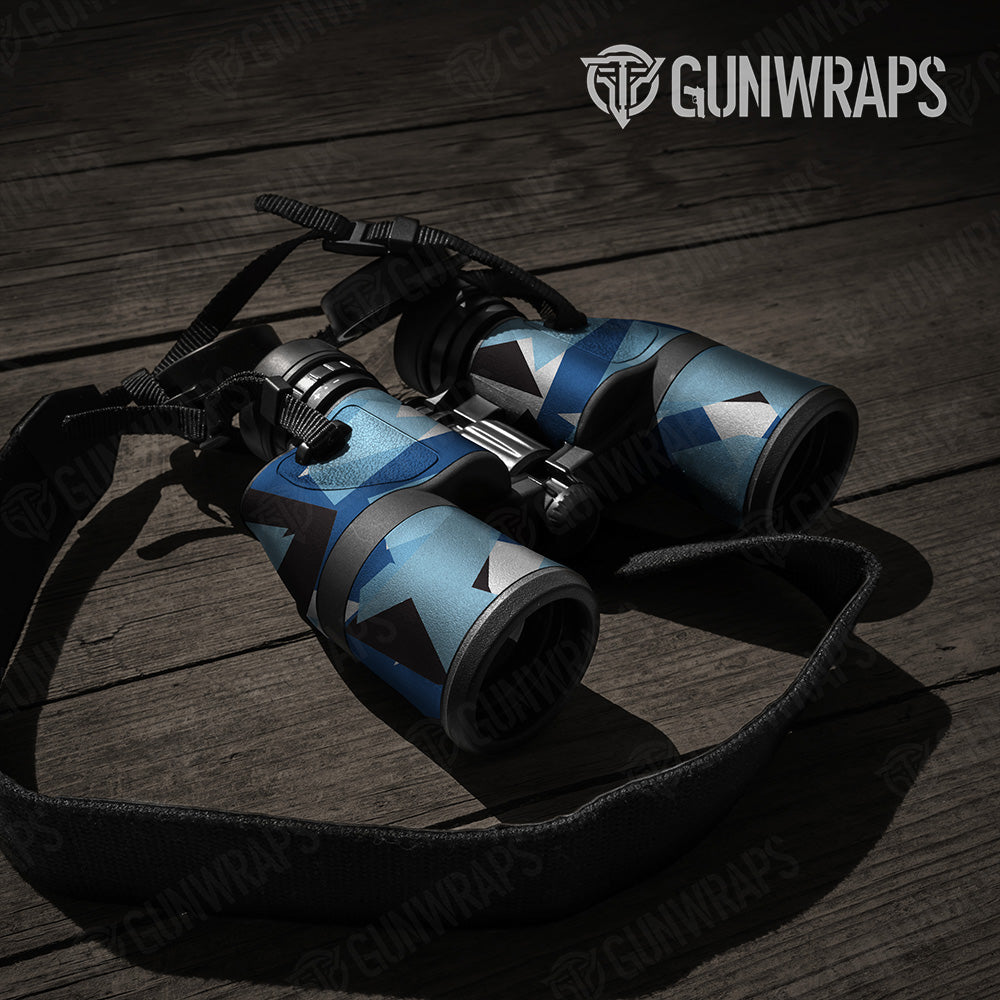 Shattered Baby Blue Camo Binocular Gear Skin Vinyl Wrap