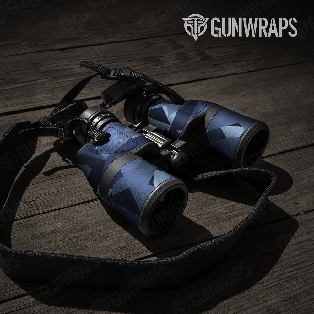Shattered Blue Urban Night Camo Binocular Gear Skin Vinyl Wrap