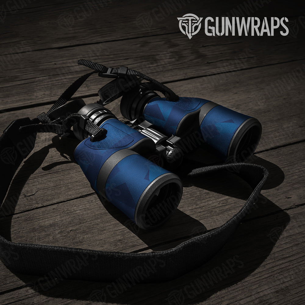 Shattered Elite Blue Camo Binocular Gear Skin Vinyl Wrap
