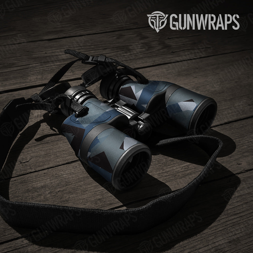 Shattered Navy Camo Binocular Gear Skin Vinyl Wrap