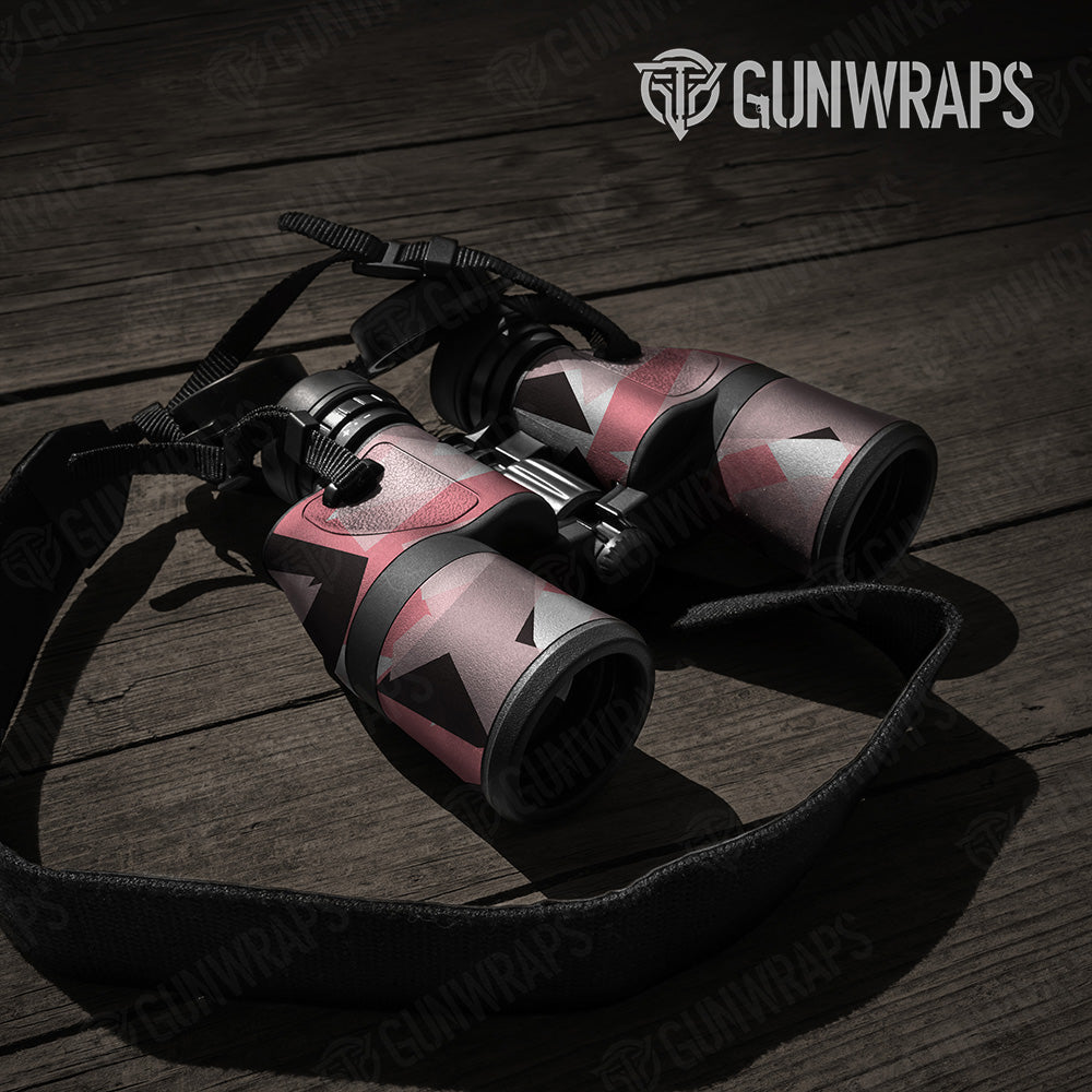 Shattered Pink Camo Binocular Gear Skin Vinyl Wrap