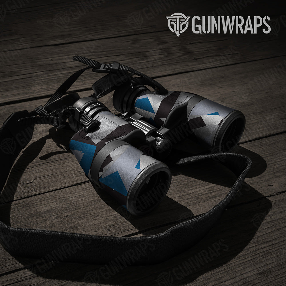 Shattered Blue Tiger Camo Binocular Gear Skin Vinyl Wrap