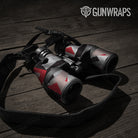Shattered Red Tiger Camo Binocular Gear Skin Vinyl Wrap