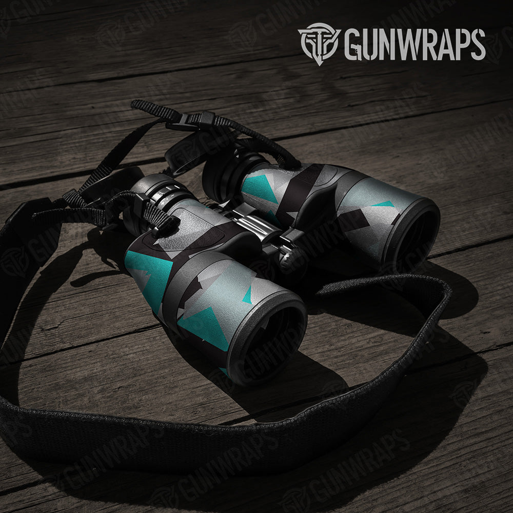 Shattered Tiffany Blue Tiger Camo Binocular Gear Skin Vinyl Wrap